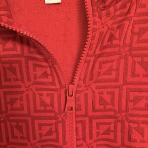 Liz Clairborne Red Athletic Full Zip-up Jacket XL -cottage Core Comfort